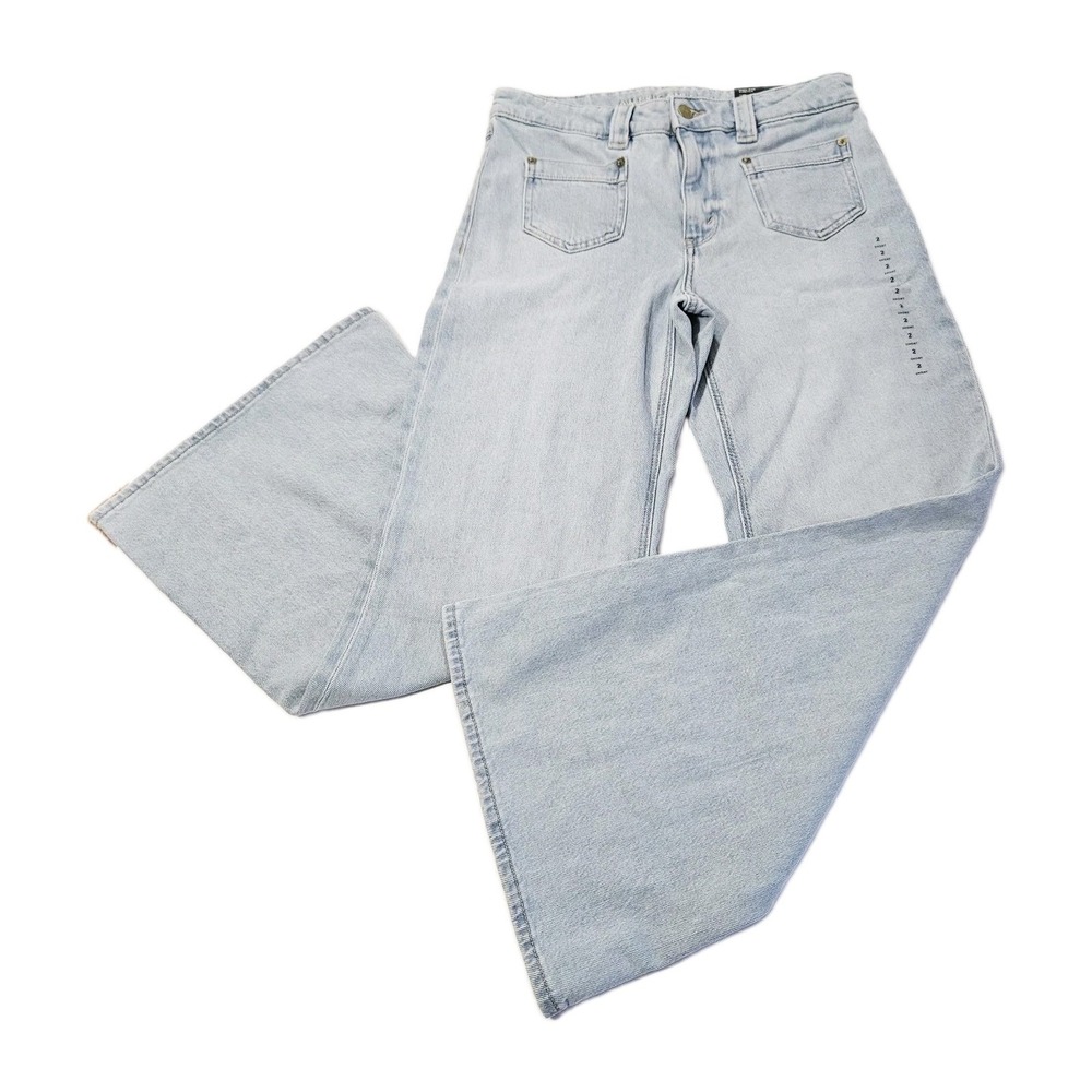NWT American Eagle Jeans Women's Size 26W Light Wash Flare High Rise Stretch Y2K